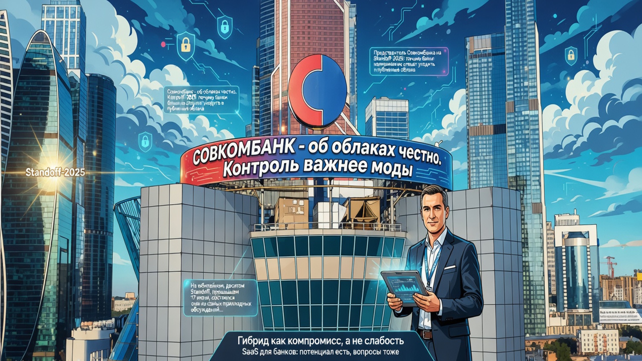 Совкомбанк - об облаках честно. Контроль важнее моды