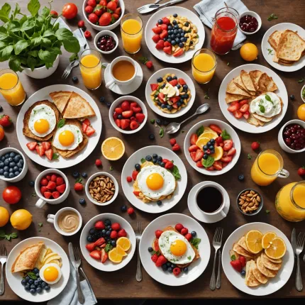 Рецепты блюд для завтрака: Вкусные и быстрые блюда для утреннего меню